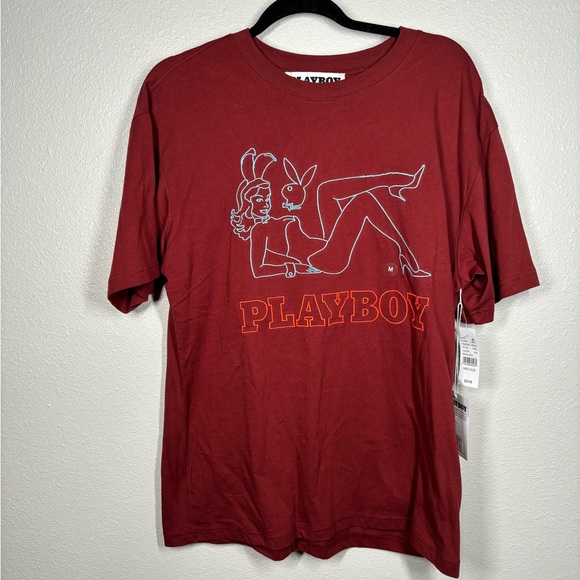 Playboy Embroidered Shirt Men’s Size Med - Picture 1 of 6